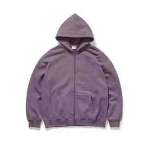 Sweat à capuche surdimensionné en molleton français 100% coton pour homme, vintage, délavé à l'acide, lourd, décoloré par le soleil, pour l'hiver - Product Image 3