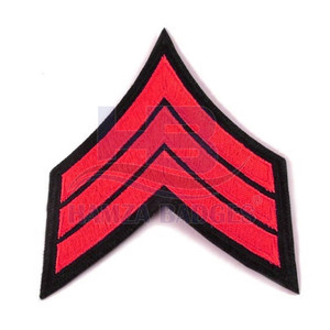 Vente en gros de chevrons d'usine uniforme de broderie de rang chevron broderie personnalisée chevrons 2025 élégant - Product Image 6