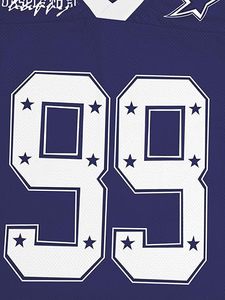 OEM Direct Factory Custom <b>Y2K</b> Oversized 100% Polyester Unisex Short American Football Retro Jersey Baggy Fit Streetwear - Product Image 4