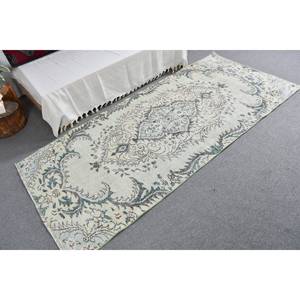 พรมทอขนสัตว์สีเขียว3.6x7.9ft วินเทจแบบตุรกีสำหรับตกแต่งห้องนั่งเล่นกว้าง4ม. พร้อมด้านหลังทำจากยาง - Product Image 2