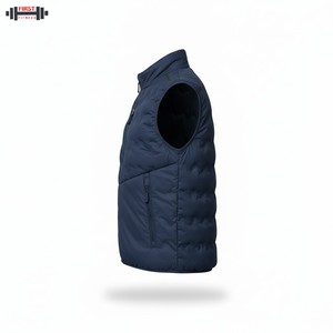 Vente directe d'usine OEM Veste matelassée pour homme Tissu en toile Unisexe Casual Hiver Vente en gros - Product Image 3
