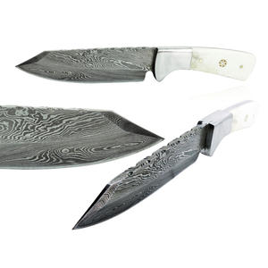 Cuchillo de caza de acero de Damasco del fabricante superior, mango de madera ligero de calidad superior, longitud regular OEM personalizable - Product Image 5