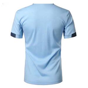 Summer High Street Style Hommes pour polos Col noir Design personnalisé Jersey de coton respirant Plus Size Casual Style for Me - Product Image 2