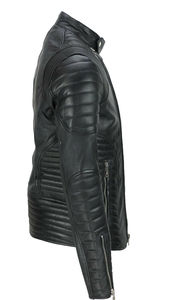 Chaqueta de Invierno Delgada de Piel de Oveja Genuina para Hombre y Mujer, Personalizable OEM, con Cuello Alto y Logotipo Frontal - Product Image 5