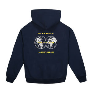 Sudadera con Capucha Vintage para Hombre, Estilo Avirex, Lavado Ácido, Talla Grande, 100% Algodón, Forro Polar Grueso y Pesado, Otoño - Product Image 2