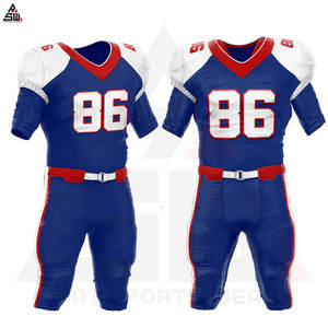 Quantité minimale de commande bas Logo d'impression numérique personnalisé respirant à manches courtes uniforme de football américain vêtements de sport en gros sur mesure - Product Image 5