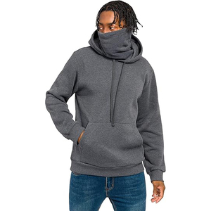 Sudadera con Capucha de Invierno para Hombre, Estilo Urbano, Corte Regular, 100% Algodón, Alta Calidad, Logotipo Personalizado, Lisa Teñida - Product Image 1