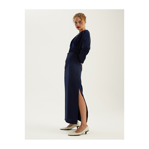 Jupe longue pour femme BGN avec détail côtelé, élégante et stylée, en provenance de Turquie - Product Image 5