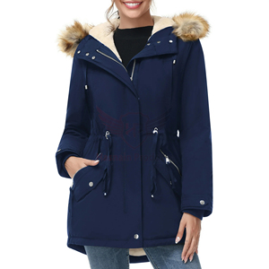 Vente chaude col à capuche pardessus femme veste Parka épais chaud coton rembourré respirant femmes Parkas du Pakistan - Product Image 6