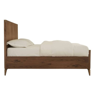 Marco de cama de madera Suar de caoba de teca, muebles para el hogar minimalistas modernos duraderos de Color personalizado con cabecero iluminado 051202 - Product Image 5