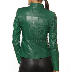 Veste en cuir décontractée pour femmes Vêtements d'extérieur modernes avec doublure douce pour l'automne et l'hiver Veste en cuir à la mode pour femmes - Product Image 6