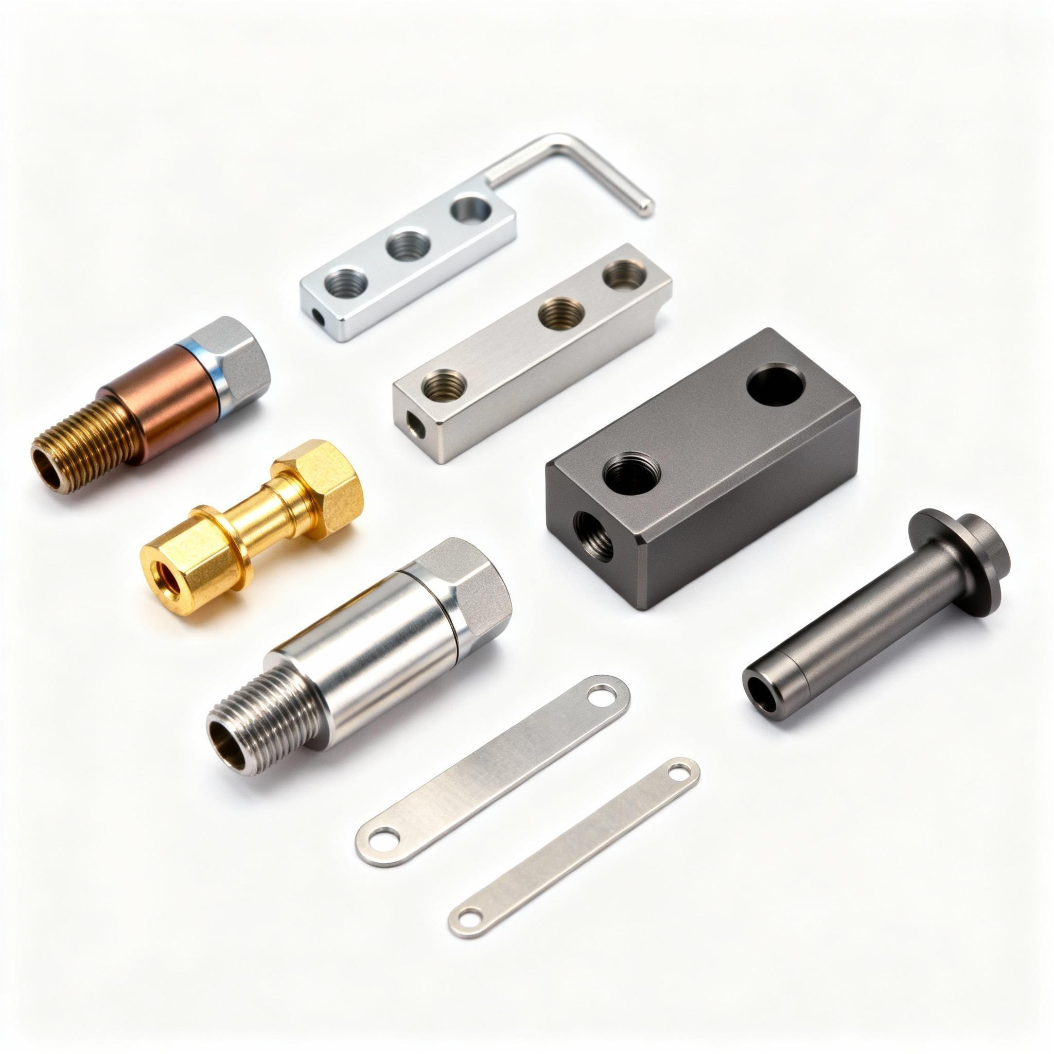 High Volume OEM Custom Precision CNC Machining Anodized Aluminum Alloy 6061 7075 and Steel Alloy Components With Tight Tolerance