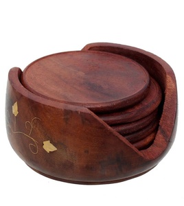 Table de cuisine moderne et écologique Sous-verres en bois durables pour le thé Ensemble durable en ardoise Tapis de bar pour ustensiles de cuisine Cadeau - Product Image 1