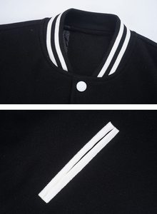 Veste universitaire de baseball personnalisée de haute qualité pour hommes hiver automne col montant longue longueur veste de baseball universitaire vintage pour hommes - Product Image 6