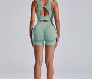 Conjuntos Deportivos Impermeables de 2 Piezas para Mujer, con Logotipo Frontal, Ropa de Yoga sin Costuras, Tallas XS a XL, Transpirable, para Gimnasio - Product Image 5