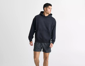 เสื้อมีฮู้ดปักลายด้านหน้ามีฮู้ดทรงถุงโอเวอร์ไซส์ดีไซน์แบบศิลปะด้านหลังไม่เหมือนใคร - Product Image 2