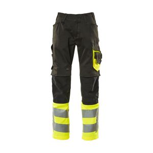 Pantalon de sécurité réfléchissant haute durabilité pour les équipages de route avec isolation thermique et panneaux extensibles fabriqués au Pakistan. - Product Image 1
