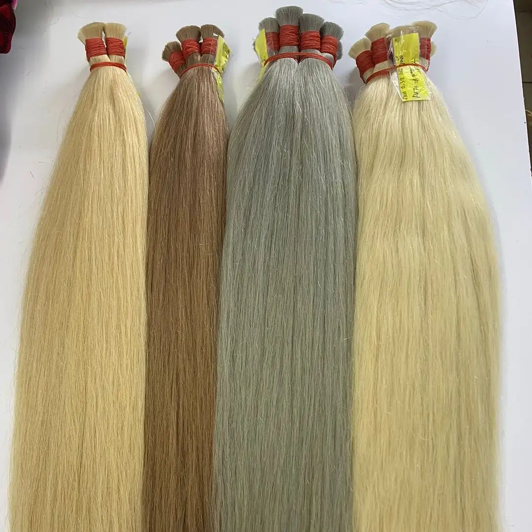 High Quality One Donor Vietnamese Raw Hair Bulk Hair Extension Shipping Worldwide