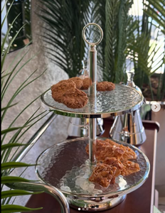 Luxe Argent Métal Moderne Diwali Plateaux Niveau Stands pour La Décoration Intérieure Dessus De Table Salade Fruits & Noix Bols - Product Image 3