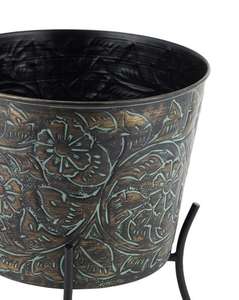 Maceta de metal de alta calidad con soporte para jardín, decoración del hogar con logotipo personalizado a bajo precio - Product Image 3