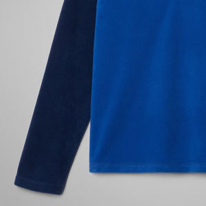Sweat-shirt pour garçons avec design à blocs de couleur, logo personnalisé, prix d'usine bon marché pour les acheteurs en gros, fermeture éclair / col montant - Product Image 3
