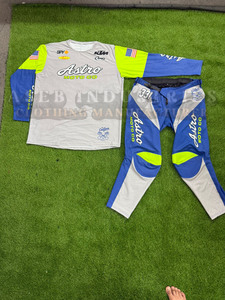 Traje de Motocross Estampado, Ropa Deportiva de Poliéster Resistente, Cortavientos, Transpirable, Cómodo, Movimiento Flexible, Protección Robusta - Product Image 2