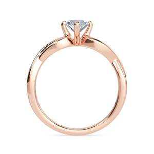 Anillo de Compromiso con Corte Marquesa y Diseño Trenzado para Mujer - Product Image 3