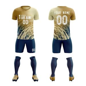 Conjunto de Camisetas de Fútbol Deportivas Personalizadas, Diseño con Logotipo Gratuito, Camiseta de Fútbol Lisa para Sublimación, Transpirable, de Secado Rápido, Camisetas de Fútbol para Hombre - Product Image 1