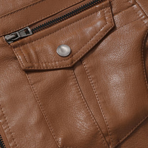 Vestes coupe-vent en cuir véritable de haute qualité pour hommes prix usine Bomber & Vintage Styles OEM fournisseur en gros - Product Image 4