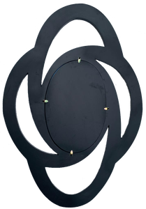 Espejo de Pared de Lacado Artesanal de Vietnam, Espejo Redondo Colgante con Incrustaciones de Nácar, Tamaño Personalizado - Product Image 4