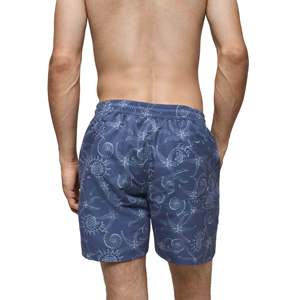Short de plage extensible dans 4 sens personnalisé de haute qualité imprimé par sublimation fleur solide taille moyenne Style décontracté poches zippées fermeture éclair - Product Image 2