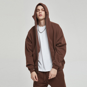 Pull-over à capuche zippé en coton personnalisé pour hommes, sweat-shirt à capuche zippé à épaules tombantes, sweats à capuche thermiques d'hiver fonctionnels - Product Image 6