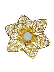 ทองเหลืองดอกบัว jyot Eternal Diya สำหรับของขวัญ navratri pooja - Product Image 3