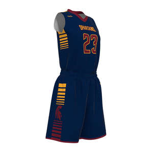 100% poliéster al por mayor personalizado de secado rápido guantes de alta calidad uniformes de baloncesto de ciudad conjuntos de camisetas de baloncesto personalizados - Product Image 5
