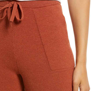 Pantalons de survêtement en molleton de coton uni pour femmes Respirant Taille mi-haute Longue Pantalons de jogging d'entraînement - Product Image 5