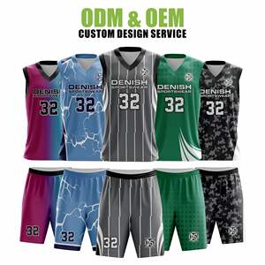 Uniformes de basket-ball personnalisés de haute qualité pour hommes et jeunes Maillots et shorts réversibles à séchage rapide - Product Image 3