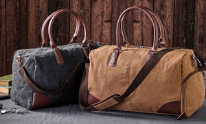 Sac de sport en cuir personnalisé pour lui Groomsman cadeau fermeture éclair pochette à chaussures de vol à la mode pour la fête des pères Christmas-LCRG-0048 - Product Image 6