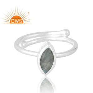 Hot Selling 925 Sterling Silver Natural <b>Labradorite</b> Gemstone <b>Ring</b> Custom Jewelry For Women Gift For Her - Product Image 3