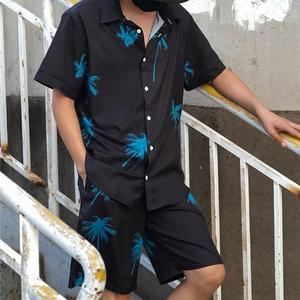 Summer Men Shirt and Shorts 2 Two-Piece Set Beach Wear Custom Print Short Sleeve Men's Sets Men's Casual Wear <strong>Outfit</strong> - Product Image 4