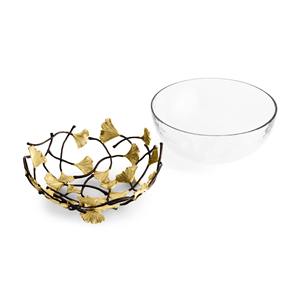 Bol décoratif en métal sculpté de qualité supérieure pour un intérieur contemporain et un accent artistique sur la table - Product Image 4