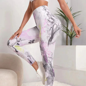 Premium nouveau Scrunch bout à bout Yoga Legging personnaliser Spandex Nylon Gym Leggings 2025 3D imprimé Leggings pour les femmes - Product Image 1