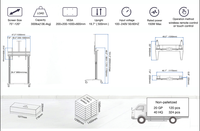 Meuble TV mobile en acier robuste pour téléviseurs de 75 à 120 pouces, grand meuble, économique, pour maison intelligente, moderne