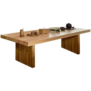 Mesa de comedor de madera maciza minimalista moderna, hermoso diseño de Crescent Crafts - Product Image 1