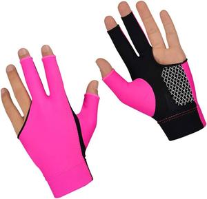 Guantes de billar de calidad superior Guantes de billar duraderos de bajo precio Sublimación OEM Diseño personalizado y guantes de logotipos personalizados - Product Image 1