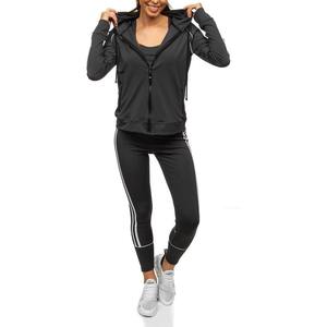 ชุดวอร์ม2ชิ้นสำหรับผู้หญิงชุดวอร์มมีฮู้ดสำหรับใส่ได้ทั้งชายและหญิงชุดกางเกงขาสั้นลำลองระบายอากาศได้โลโก้ออกแบบได้ตามต้องการขนาดพิเศษ - Product Image 3