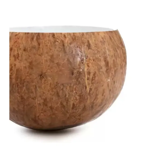 Good Quality 450 To 500 Ml 10 Cm X Width: 7 Cm Capacity Natural Varnished Coconut Shelf Bowl