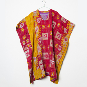 New Arrival Handwork Cotton Vintage Hand Made Kantha Work Long Fashionable and Designer Kantha <b>Kaftan</b> - Product Image 1