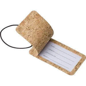 Porta Nome Personalizzato in Sughero per Bagagli Makai, Accessori Badge Personalizzati - Product Image 1