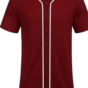 Maillots de baseball personnalisés de haute qualité 100% polyester antibactérien col en V service OEM fabriqué en usine concevez votre propre personnalisé - Product Image 4
