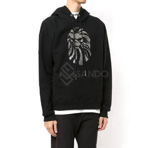 Conjunto Deportivo de Invierno 2025 para Hombre, con Pedrería, Mangas Largas, Capucha, 100% Algodón, Corte Regular, Alta Calidad, Uso Casual - Product Image 3